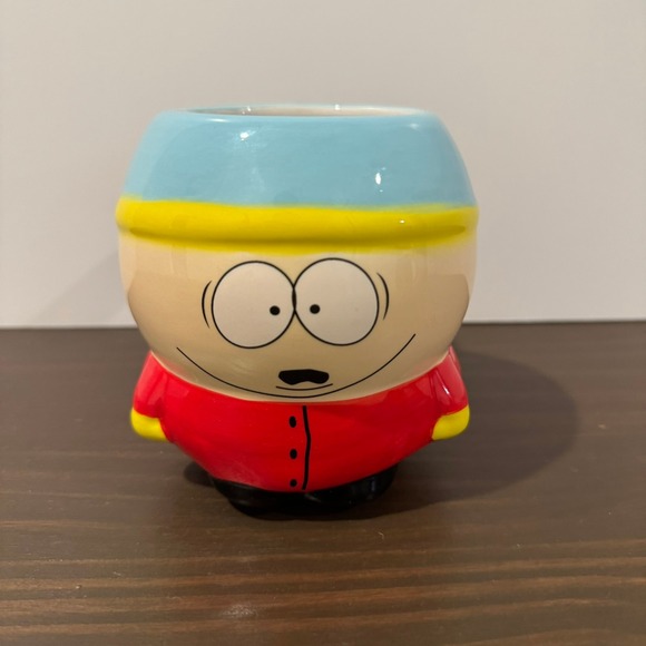 Zak Designs Other - Zak Designs South Park Cartman 3D Molded Ceramic Mug 4" Coffee Cup Red Blue Hat